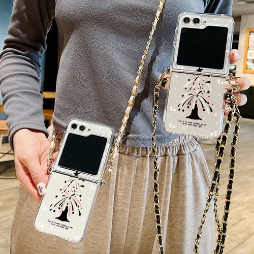 For Samsung Galaxy Z Flip6 Flip5 Flip4 3 Crossbody Lanyard Christmas Case Cover - Picture 3 of 16