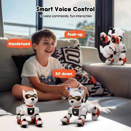 Robot Dog Toys for Kids Remote Control Interactive Robotic Pet Smart Programm... - Picture 3 of 9