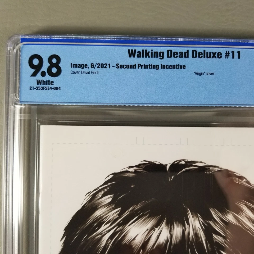 Walking Dead Deluxe #11 2nd Print Virgin Sketch 1:25 Finch Comic CBCS 9.8 NM/MT - Image 2 of 4