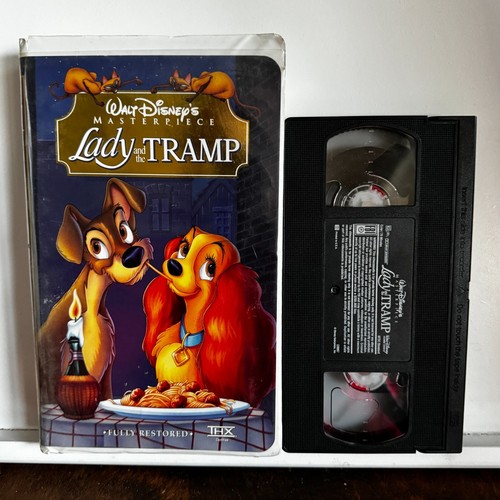 Lady and the Tramp 1955 VHS Tape Walt Disney Peggy Lee, Barbara Luddy Animation - Picture 1 of 2