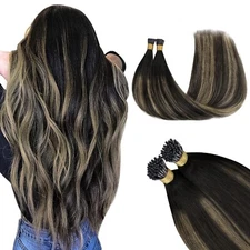 GOO GOO Cold Fusion Remy I Tip Human Hair Extensions * 24" 100g * 1B/19/1B