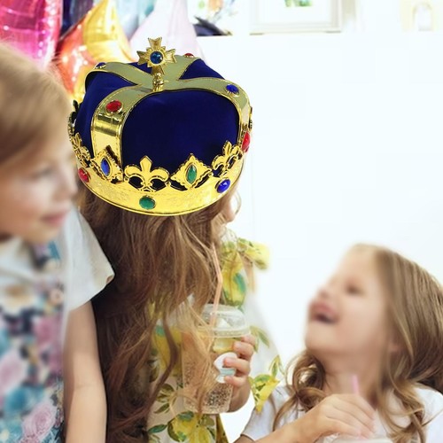 Fashion Royal King Crown Hat Fancy Dress Cosplay Dress up for Halloween - Picture 16 of 23