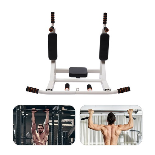 Chin Up Bar Power Pull Up Attrezzatura da Parete Casa Palestra Fitness Dip Station - Foto 12 di 45