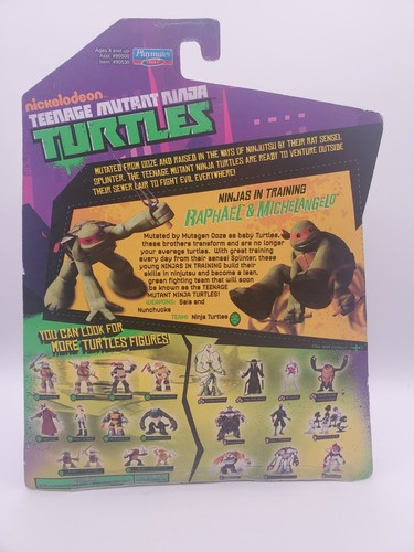 Teenage Mutant Ninja Turtles Ninjas in Training RAPHAEL & MICHELANGELO TMNT New  - Picture 2 of 2