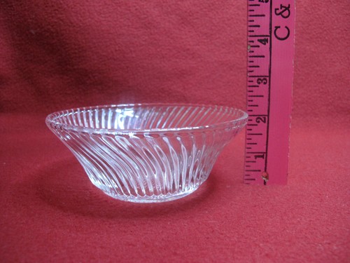 Federal Glass Co. Crystal Diana 5” Cereal Bowl 1937 - 1941 / Starburst / Swirl - Picture 9 of 9