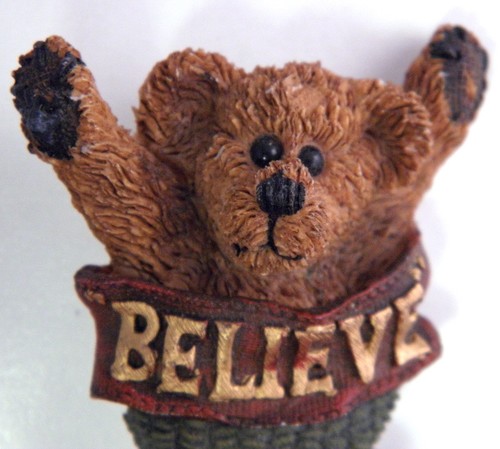 Boyds Bears Pin Felicity Stocking Stuffer Xmas BELIEVE BearWear RETIRED VTG - Picture 6 of 8