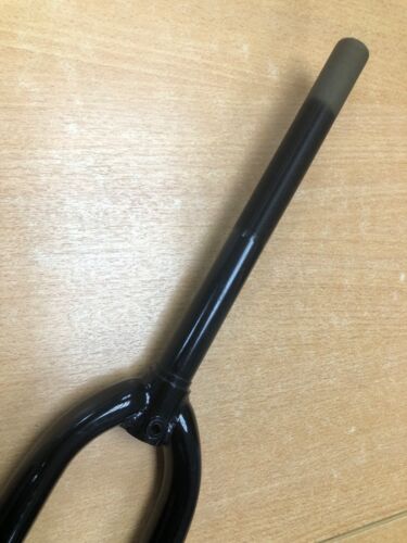 New Black Road Bike Steel RIGID FORKS 1" Threaded x 260mm Uncut Steerer. - Picture 4 of 9