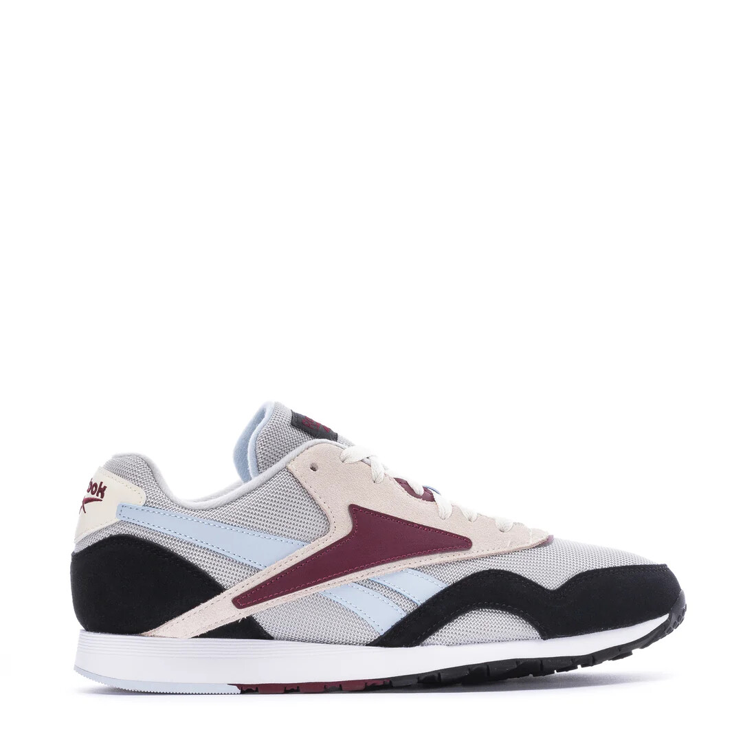 НОВЫЕ мужские кроссовки Reebok Classic из нейлона черного / стального тумана /классического темно-бордового цвета