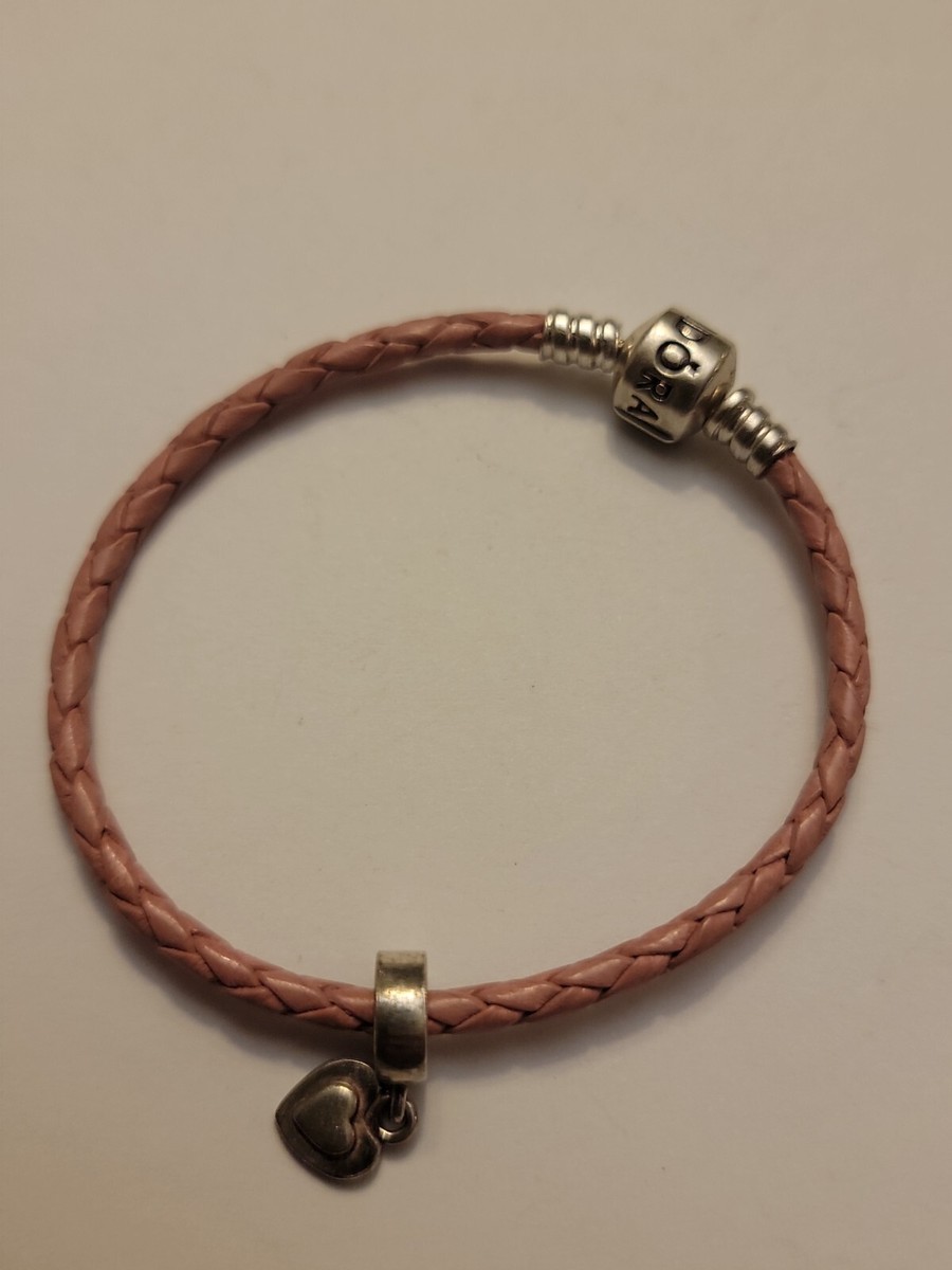 Pandora cord bracelet with charms deals