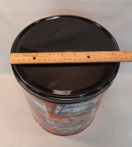 ☆ Vintage Lionel Trains Popcorn Tin Houston Harvest EMPTY METAL CAN F/SHIP - Picture 6 of 8