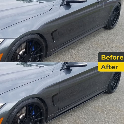 05-13 For BMW 3 Series E90 E92 E93 M3 Gloss Black Side Skirts Splitter Extension - Picture 4 of 14