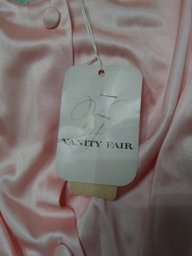 VINTAGE VANITY FAIR SILKY NYLON & LACE LINGERIE 1970s  GOWN Robe Floral DRESS  - Bild 10 von 11