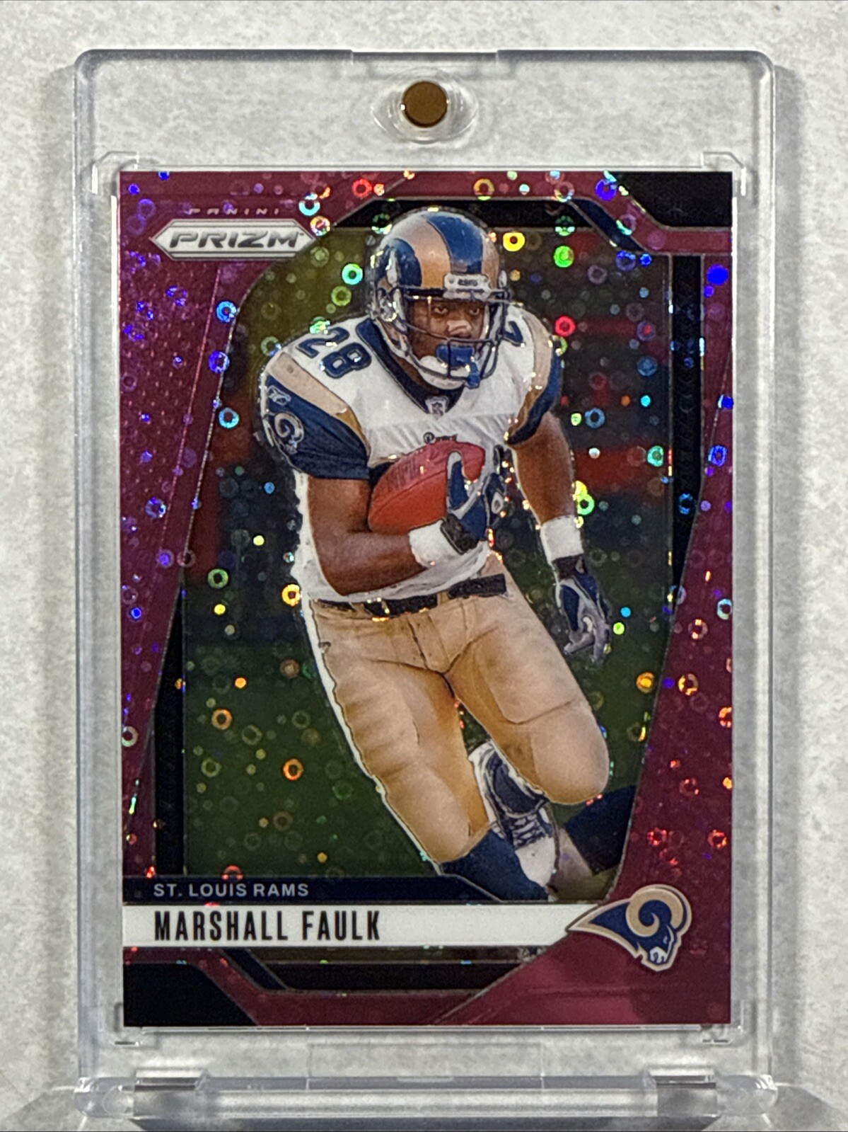 Marshall Faulk 2024 Panini Prizm Pink Disco Prizm /25 🔥 #299 Rams 🔥