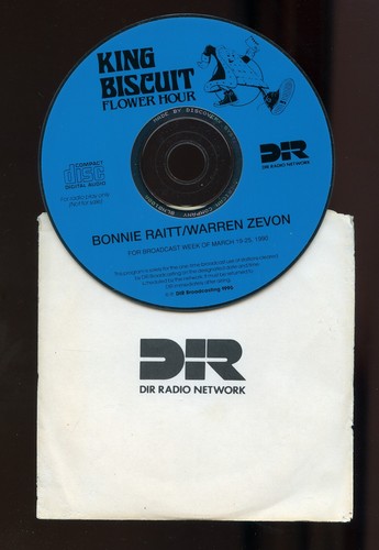 Rock Radio Show CD - Bonnie Raitt - Warren Zevon - King Biscuit Flower Hour