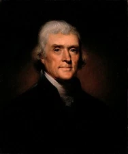 THOMAS JEFFERSON PORTRAIT GLOSSY POSTER PHOTO 3RD PRESIDENT PORTRAIT 11x14