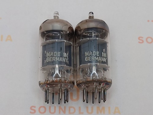 Siemens ECC83 Short Plates Matched Pair - Munich 1962 - Near NOS - Picture 3 of 8
