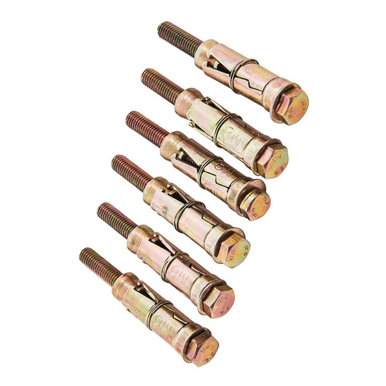 6pc M8 X 75mm Expansion Bolts Masonry Concrete Wall Rawl Anchor Bolts