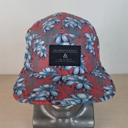 LIRA CREATIVE SOCIETY ADJUSTABLE STRAPBACK 5 PANEL BASEBALL HAT/CAP, FLORAL - Picture 1 of 14