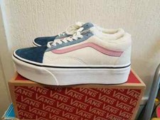 Vans Old Skool Stackform Pig Suede/sherpa Trainers Size UK 7