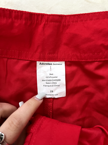 Board Shorts Para Hombre Adoretex - Rojo - Talla 29 - 0737 - Imagen 2 de 2