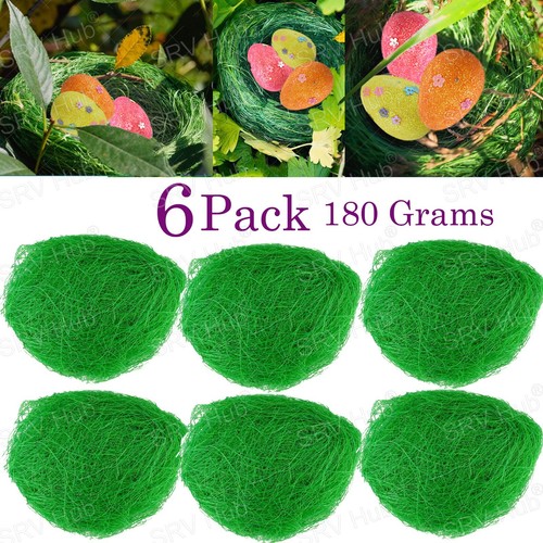 Green Artificial Grass, Bird Nests, Eggs,For Easter Craft Hat Basket Decorartion - Picture 35 of 42