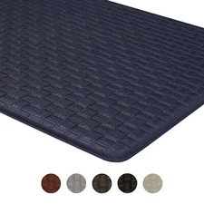 Embossed Kitchen Mats Cushioned Anti Fatigue, Non-Slip Leather-Like Kitchen