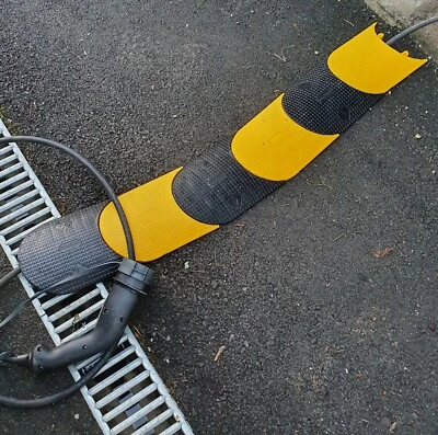 EV Electric Vehicle Charging Cable Guard Protector Across Pavement - 95cm x 15cm