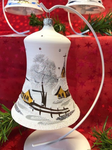 Maxi Glocke Glas Baumbehang Weihnachtsbaum Christbaum-Schmuck Handarbeit Lauscha - Bild 21 von 36