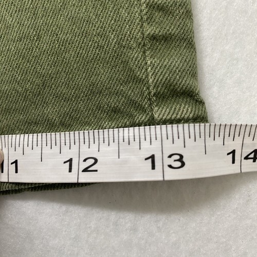 Pantalones cortos de jean midi de tiro alto para mujer Universal Thread verde militar talla 8/29R - Imagen 13 de 17