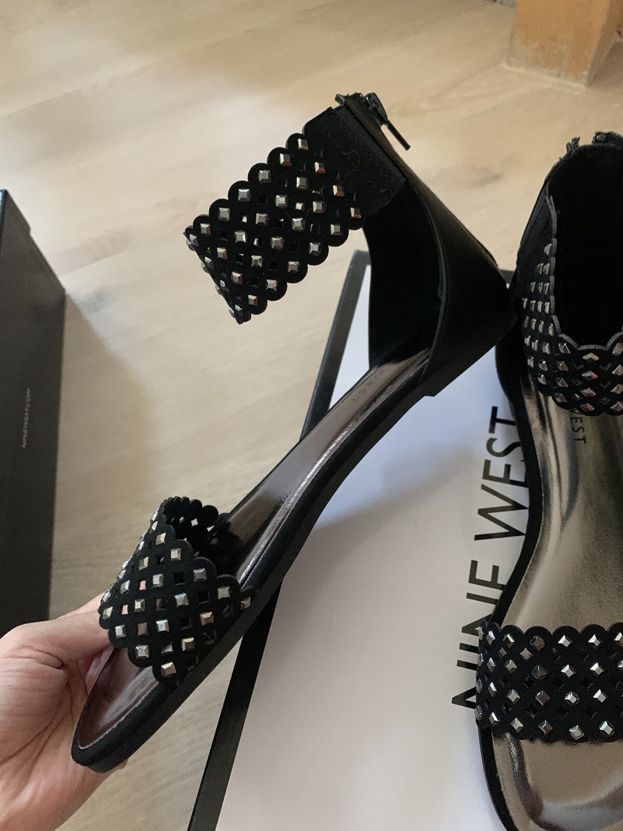 New Nine West women's sandal, black, jewelr7, size 6 | eBay