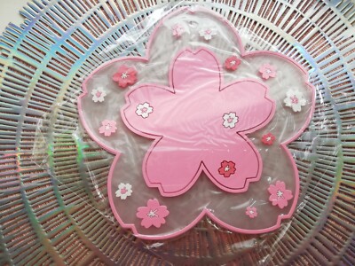 3 hübsche rosa Sakura Topf Untersetzer Topflappen Topfhandschuhe Anime Japan 