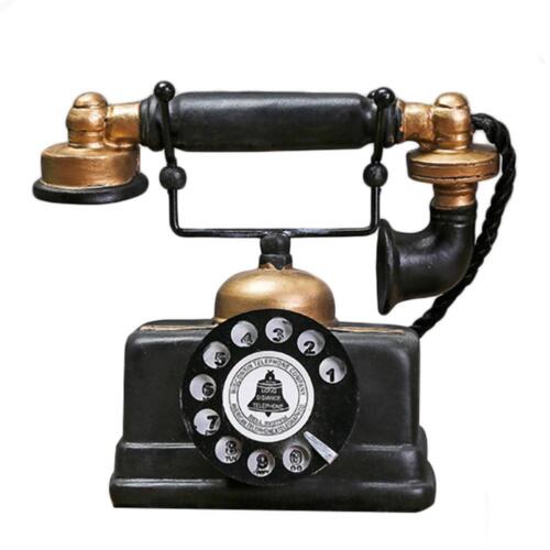 Model telefonu vintage, zabytkowy ornament biurka, bar rzemieślniczy, dekoracja domu - Zdjęcie 4 z 8