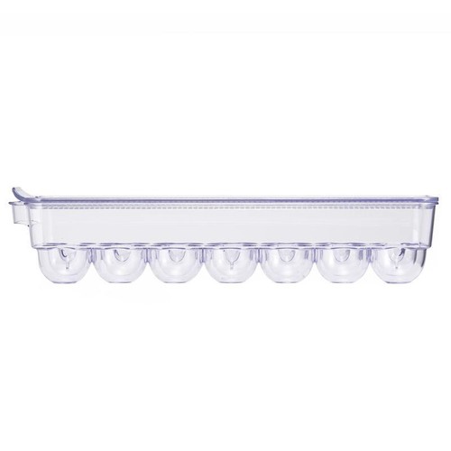 Clear Egg Holder W/ Lid 14 Eggs Refrigerator Storage Organizer BPA Free New - Picture 2 of 6