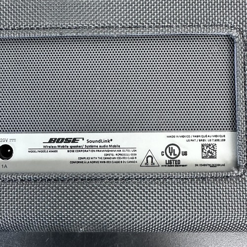 Bose SoundLink Foldable 404600 Wireless Bluetooth Speaker & Power Supply Tested - Picture 5 of 7