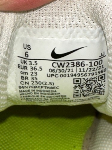 Nike Women's Crater Impact Shoes Wht/Orng/Slv CW2386-100 Size 6 - Picture 20 of 20