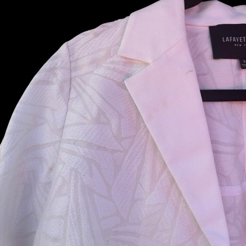 Lafayette 148 Milena Jacket Size S White Jacquard Old Money Quiet Luxury Blazer - Picture 2 of 20