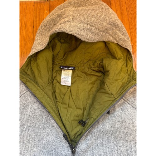Patagonia Insulated Better Sweater Hoody Stonewash Fleece Jacket Size Medium - 第 2/3 張圖片
