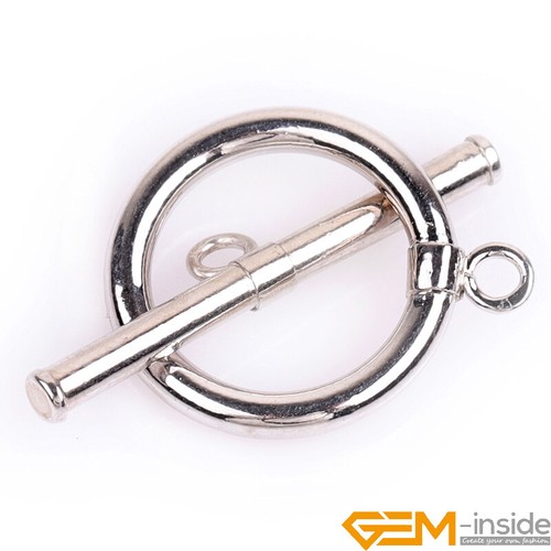 14K Gold Filled Circle Clasp Toggle Clasp Bracelet Jewellery Making Closures AU - Foto 9 di 25