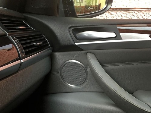 Fits Bmw X5 e70 06-13 Aluminium-Lautsprecherringe für Türlautsprecher, 4 Stück - Picture 9 of 13