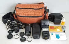 Minolta X-700 35mm Camera w MD 50mm f/2 Hanimex Zoom C-Macro 80-200mm f/4.5 Lens