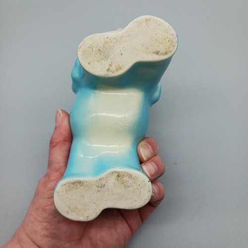 Maceta Elefante Vintage Rosa Azul Crema Cerámica Sin Marca 7.5" x 5.125" - Imagen 6 de 11