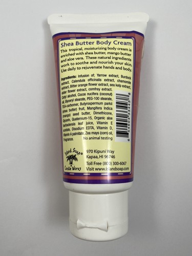 Island Soap & Candle Works Hawaiian Shea Butter Body Cream Island Passion - Picture 2 of 2