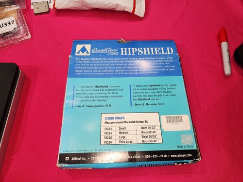 MED0001 - AliMed HipShield protezione anca 76224 lavabile vita media 32"-34" NOS - Foto 2 di 2
