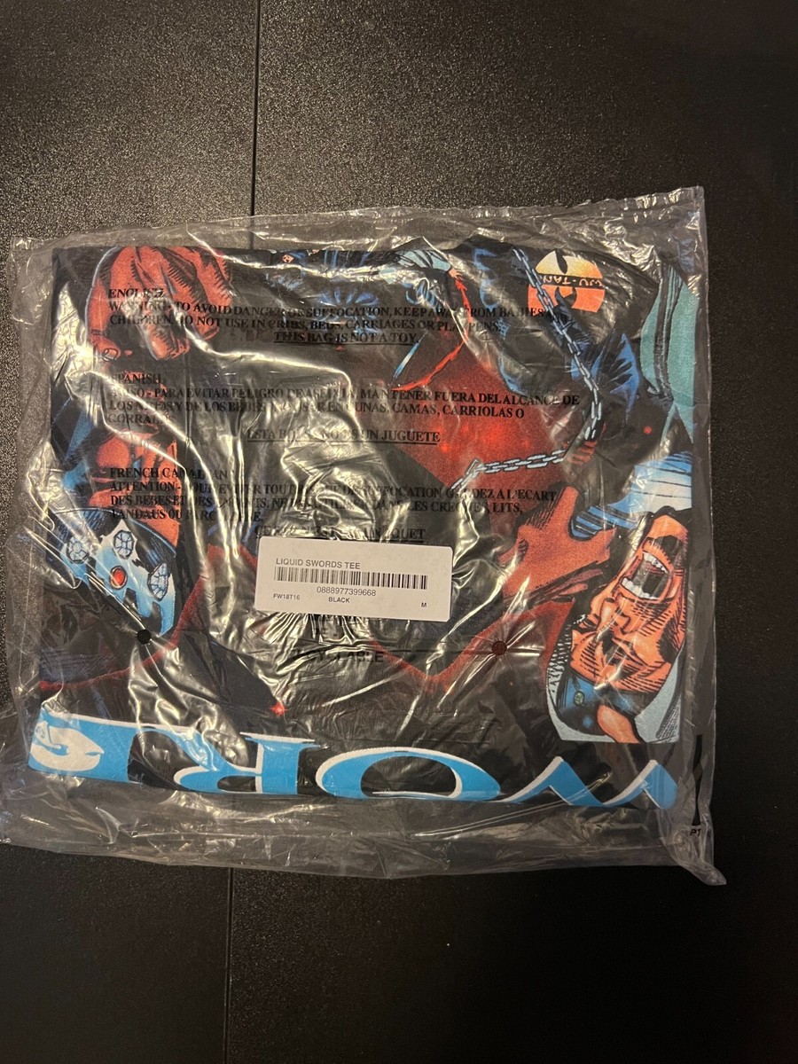 Supreme Liquid Swords Tee Black Medium DS Authentic Wu Tang Rza M