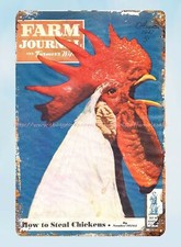 photo plaques Farm Journal cottage house barn country metal tin sign