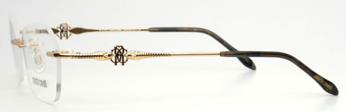 ROBERTO CAVALLI Nevis 718 028 Gold Womens Rimless Eyeglasses 55-17-135 B:36 - Picture 13 of 15