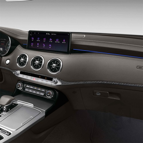 3×Carbon Fiber Center Console Dashboard Strips Panel Cover For Kia Stinger 2019+ - Bild 4 von 13