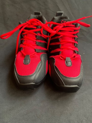 Sport rot Mesh/schwarz geteilte Sohle Tanz Turnschuhe-Damen 8,5/9* Neu im Karton - Bild 3 von 5
