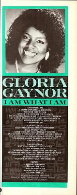 GLORIA GAYNOR - 'I Am What I Am' TEXT Original 1984 11''x 4'' Print Ephemera