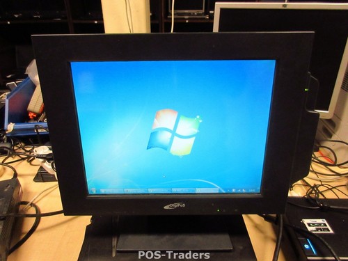 DIGIPOS 714A ELO Serial KBW Touchscreen Touch Monitor Black 15 Inch Win 7 + MSR - Bild 1 von 6